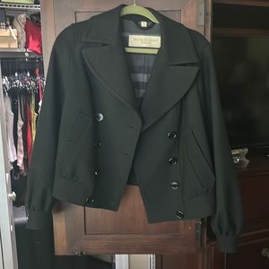 Vintage Burberry Brit  Wool Pea Coat  us6